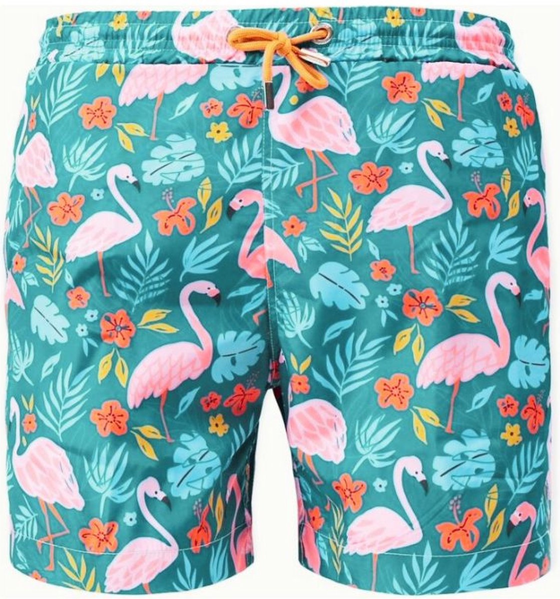 Moustard London Heren Zwembroek Flamingo Print – Zwemshort Sneldrogend – Strand & Vakantie – Maat S t/m XXL
