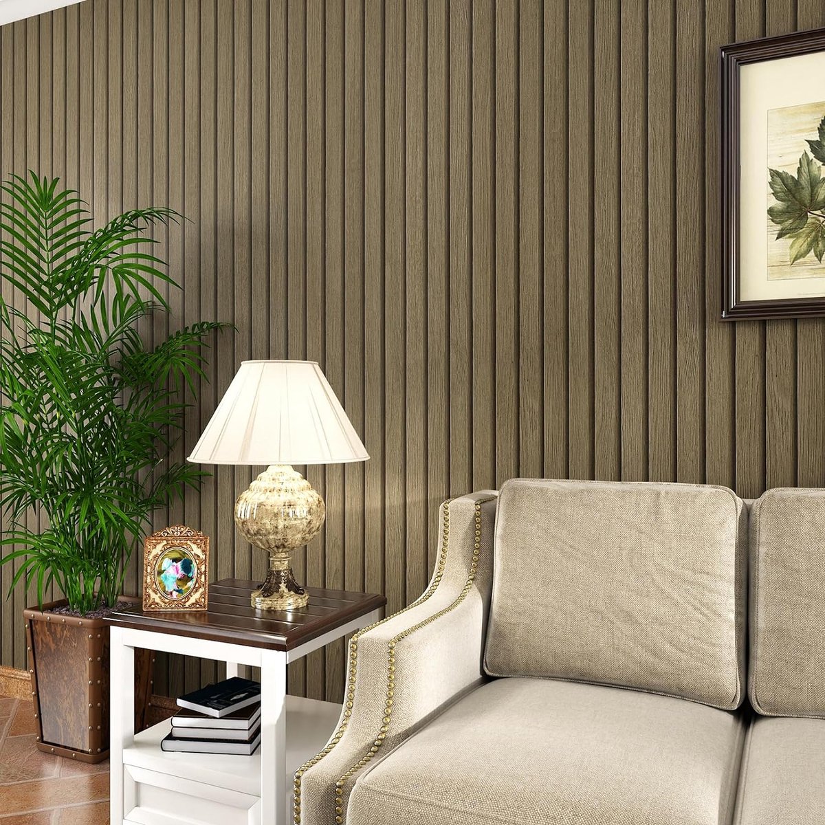Oron Diy 3d Reliëf Zwart Getextureerd Behang Schil En Plak Zelfklevend Vinyl Zij