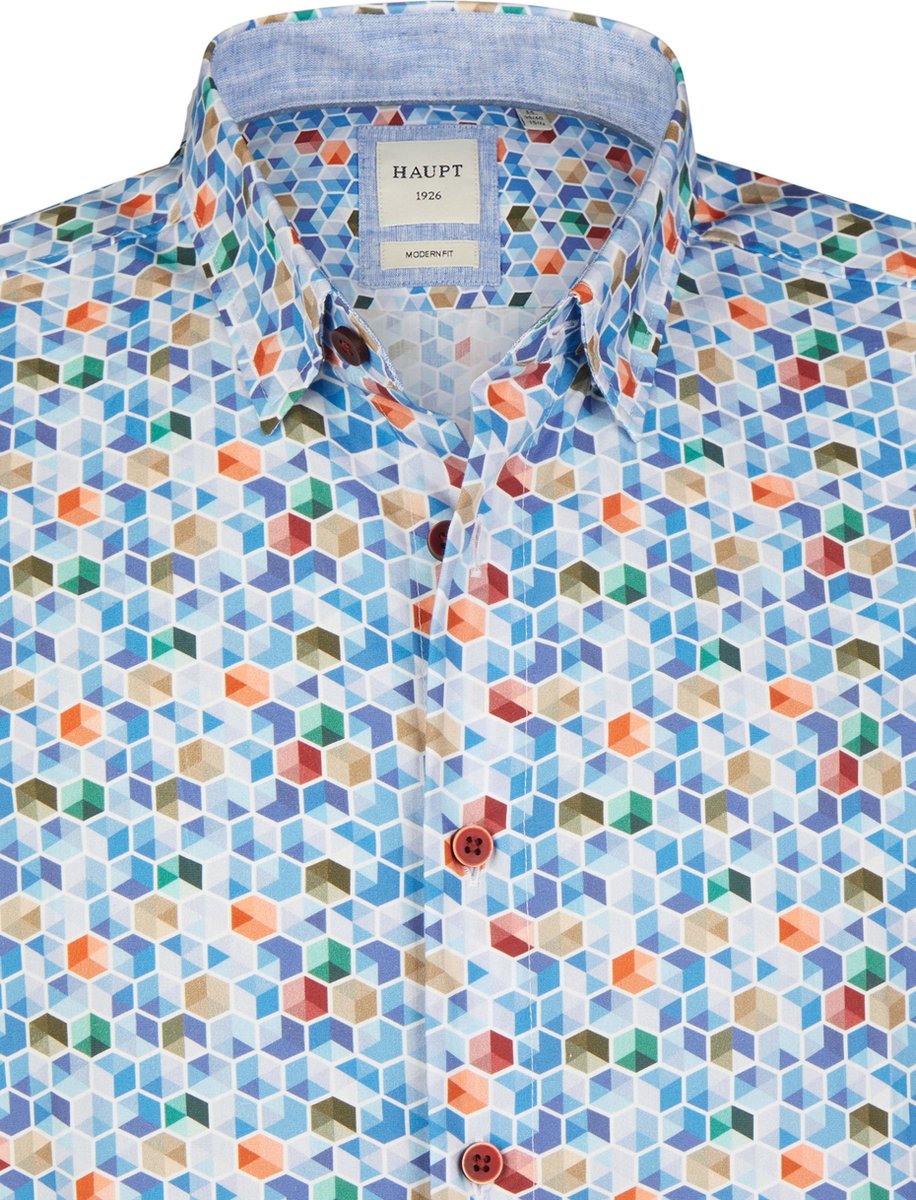 Haupt modern fit blauw