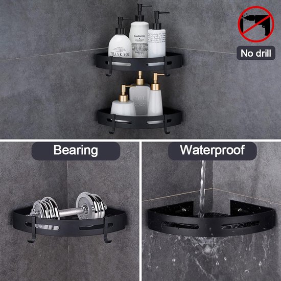 3 Etages Doucheplank Shampoohouder Voor Douche, Doucheplank, Geen Boorhoek, Doucheplank Opbergrek Douche 3 Etages Doucheplank Shampoohouder Voor Douche, Doucheplank, Geen Boorhoek, Doucheplank Opbergrek Douche