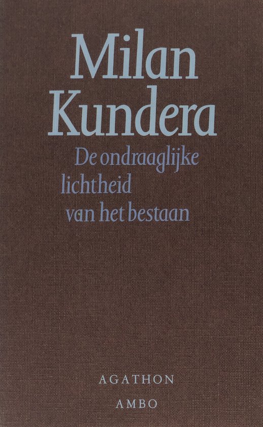 Ondraaglijke lichtheid van het bestaan - cover