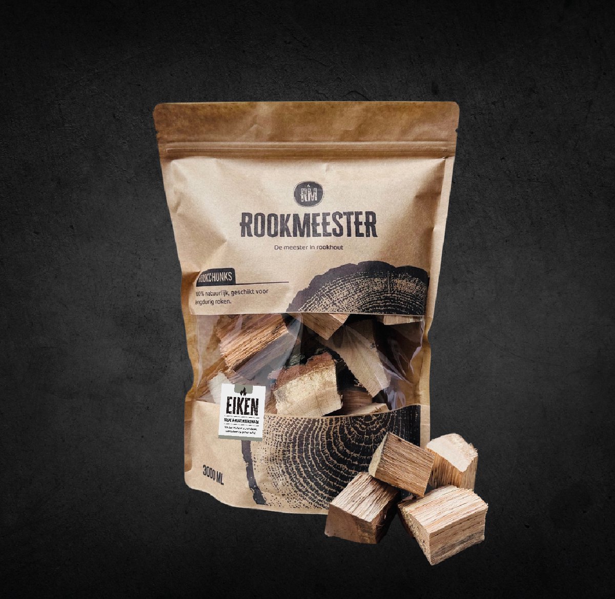Rookmeester - Rookchunks Eiken - 1,2kg - Rookhout