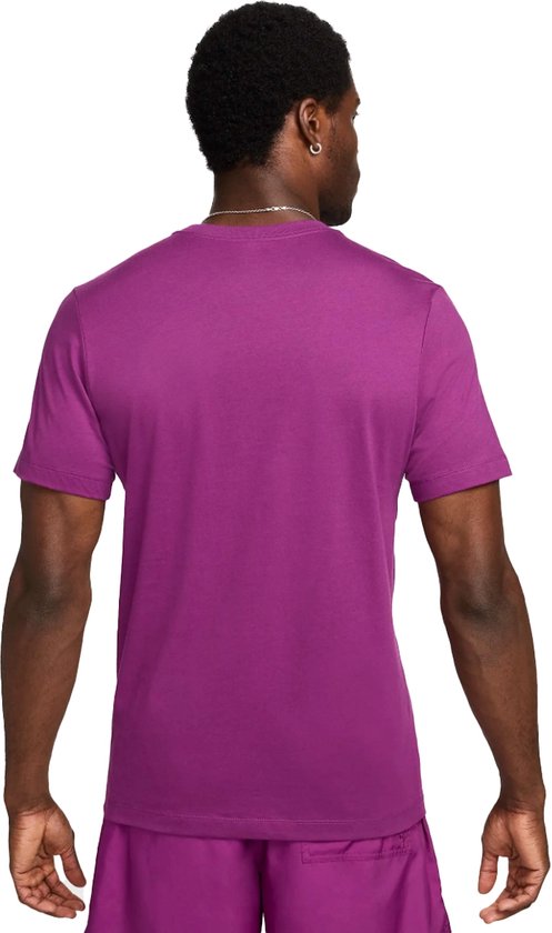 Nike sportswear club t shirt in de kleur paars. bol