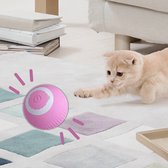 AnyPrice® Interactief Kattenspeeltje - Zelfrollende Bal voor Katten en Honden - Oplaadbaar - Roze