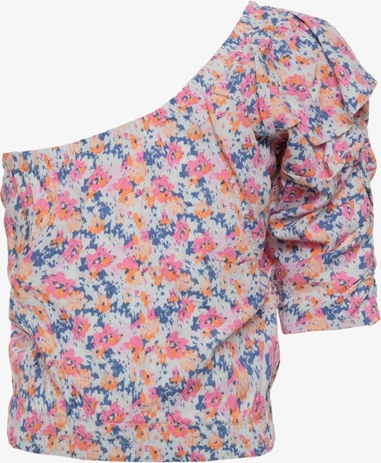 MyWay meisjes off-shoulder top met bloemenprint - Roze - Maat 170/176