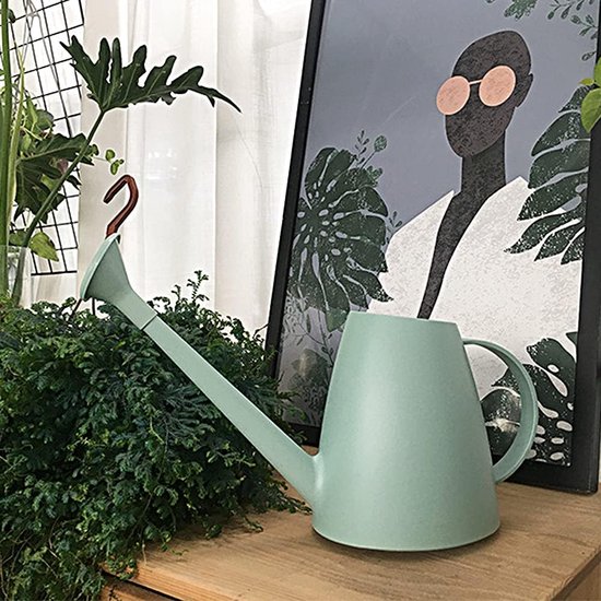Gieter 2 Liter Voor Het Gieten Van Bloemen, Kleine Kunststof Tuingieter Met Lange Uitloop Voor Binnen En Buiten