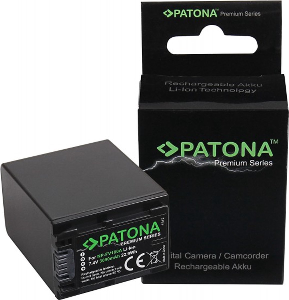 PATONA 1312 - Accu - Geschikt voor Sony NP-FV100 / NP-FV100A