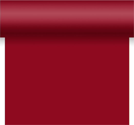 Duni tafelloper - papier - bordeaux rood- 480 x 40 cm - Tafellopers