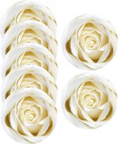 Sous-verres de décoration de roses Witte /sous-verres de bière-10x pièces-fournitures de fête de fleurs de roses Witte