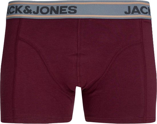 JACK & JONES Jacsuper trunk (1-pack) - heren boxer normale lengte - donkerrood - Maat: L