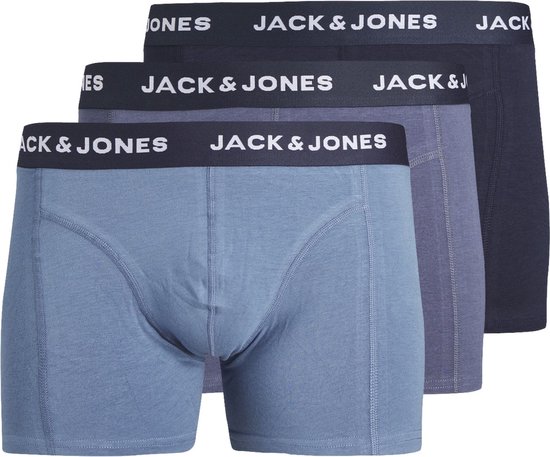 JACK & JONES Jacalaska bamboo trunks (3-pack) - heren boxers normale - blauw - Maat: