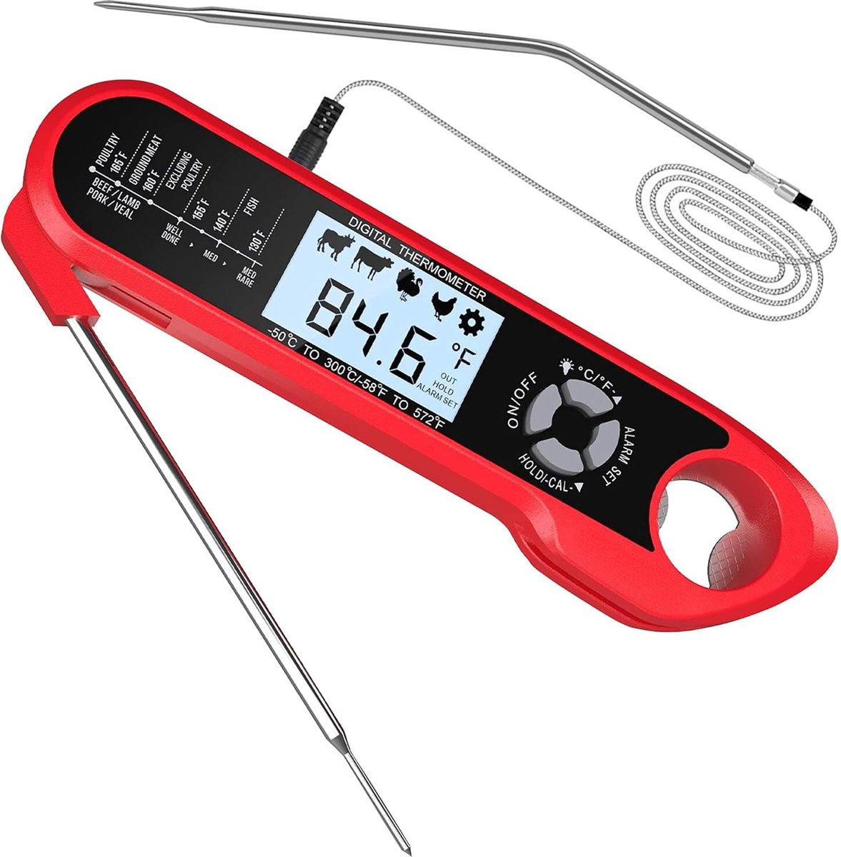 BBQ accesoires thermometer - Vleesthermometer - Kookthermometer - Must have voor elke BBQ!