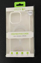 iPhone 15 Pro Max silicone MagSafe protection GREEN ON hoesje