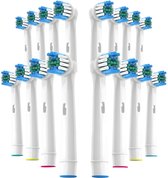 16x Opzetstuk tandenborstel geschikt voor Oral B Triumph, Excel, White Clean, Pro-health Vitality en Professional Care Opzetstukjes Vervanging