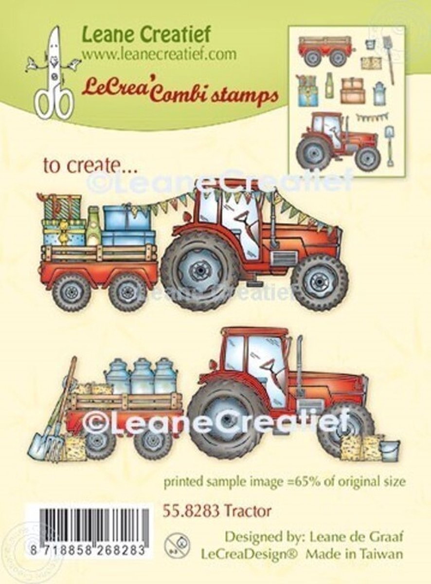 LeCrea - combi clear stamp Tractor 55.8283 (01-23)
