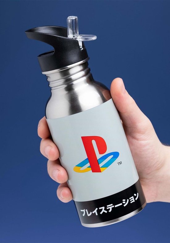 PlayStation - Bouteille d'eau en métal avec paille PlayStation Héritage 500ml