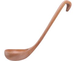 Coolty Houten soeplepel, soeplepel, paplepel, saus scooplepel, 28 x 8 cm
