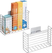 Panier suspendu - montage mural ou sur porte - pour accessoires de cuisine et ménagers - possibilité de rangement polyvalente pour la cuisine