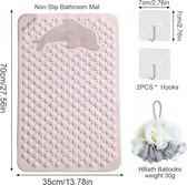Shower mat – douchecabine, Antislipmat - Badkameraccessoire 35 x 70 cm /4
