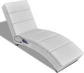 Massage stoel - 155D x 51W x 73H cm - Wit - 55kg