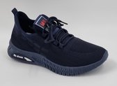 MS Shoes - Heren Schoenen - Heren Sneakers - Blauw - Maat 43