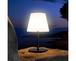 Lampen District® - Solar tuinverlichting - Tafellamp oplaadbaar - tuinverlichting op zonne energie - Draadloos met lichtsensor - IP65