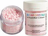 Sugarflair Suikerkristallen - Baby Pink - 40g - Eetbare Taartdecoratie