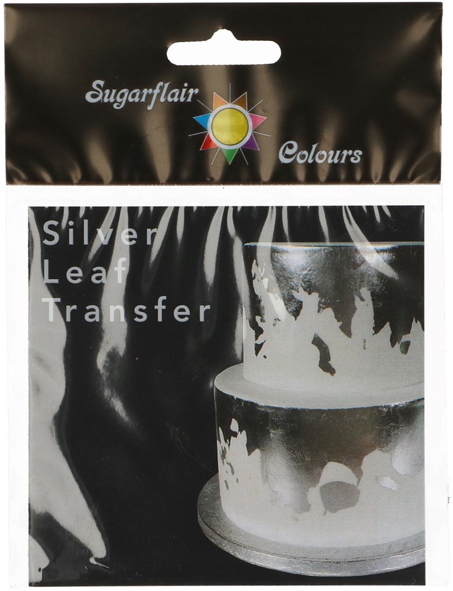 Sugarflair Eetbaar Bladzilver Vellen - Transfer