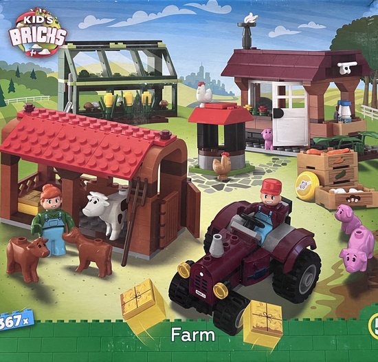 Kid’s bricks, farm