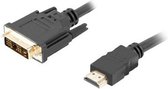 Kabel HDMI naar DVI Lanberg CA-HDDV-10CC-0018-BK Zwart 1,8 m