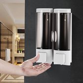 Handmatige Zeepdispenser - Wandmontage - Modern Design - Doseren Handzeep en Douchegel - Badkamer Keuken Accessoire