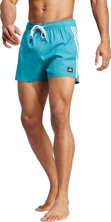adidas Sportswear 3-Stripes CLX Very-Short-Length Swim Shorts - Heren - Turquoise- S