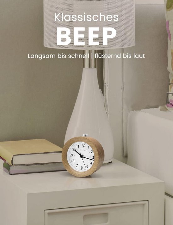 Atrium Radiografische wekker A960-7 Kwartswekker, slaapkamer, snooze