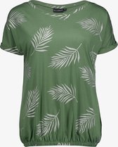 T-shirt femme TwoDay avec imprimé feuilles vertes - Taille XL