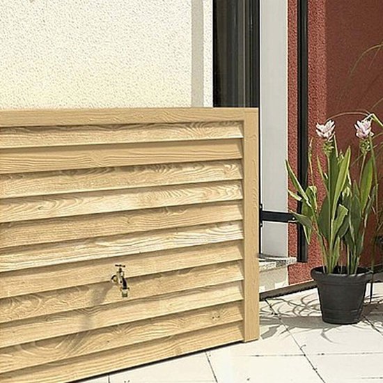 Garantia Rain Barrel Woody Châtain Clair 350 litres