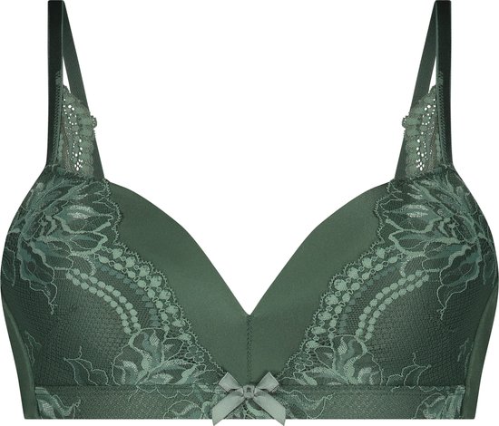 Hunkemöller Dames Lingerie Voorgevormde bh zonder beugel Lycke - Groen - maat C95