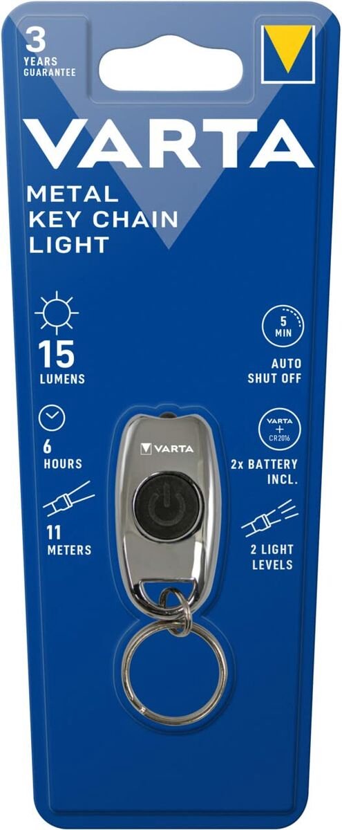 Bol.com Varta Sleutelhanger Zaklamp Metaal aanbieding