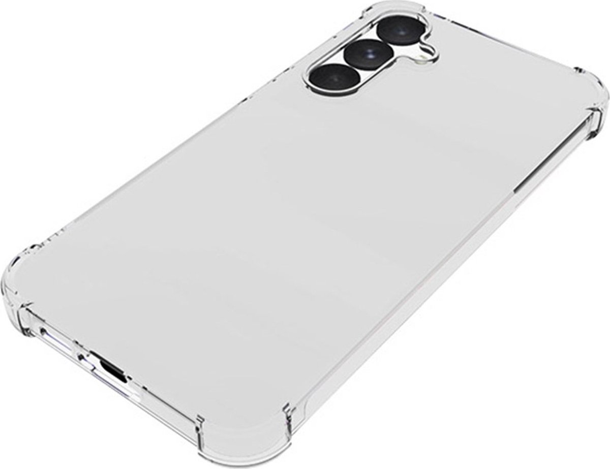 Mobigear Doorzichtig Hoesje geschikt voor Samsung Galaxy A55 Telefoonhoesje Flexibel TPU | Mobigear Cushion Backcover Shockproof | Doorzichtig Telefoonhoesje Galaxy A55 | Schokbestendig Galaxy A55 Telefoonhoesje | Anti Shock Proof - Transparant