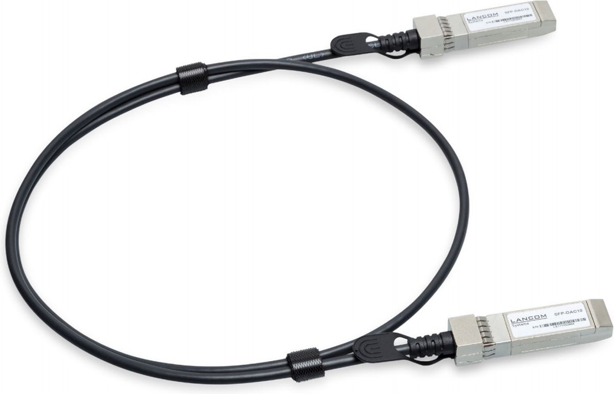 Lancom Systems SFP-DAC25-1m InfiniBand en Glasvezelkabel SFP28 Zwart, Staal