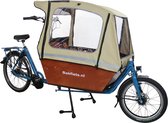 Bakfiets.nl Cargo Bike tente de pluie longue housse de vélo cargo couleur crème capote de vélo cargo housse de pluie