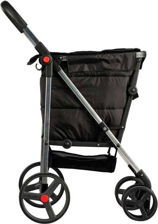 Rolser Boodschappentrolley Basket Polar 4B - Zwart