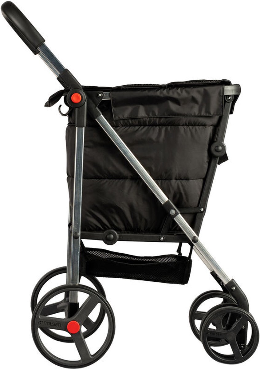 Rolser Boodschappentrolley Basket Polar 4B - Zwart