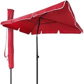 Parasol inclinable rectangulaire avec Protection UV, tissu polyester, pliable, pour l'extérieur, avec parasol. Couvercle de protection