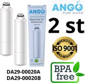 2 st. Ango waterfilter voor Samsung koelkasten, Hoogwaardige vervanging voor modellen met de filtermarkering DA29-00020A / DA29-00020B, 2 stuks