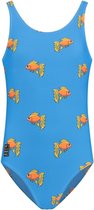 Son of a Beach - Goldfish Meisjes Badpak - maat 74-80 - Blauw/Oranje