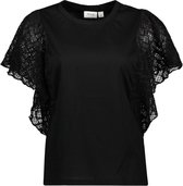 Vila T-shirt Viheria O-neck S/s Top 14097126 Black Beauty Dames Maat - L