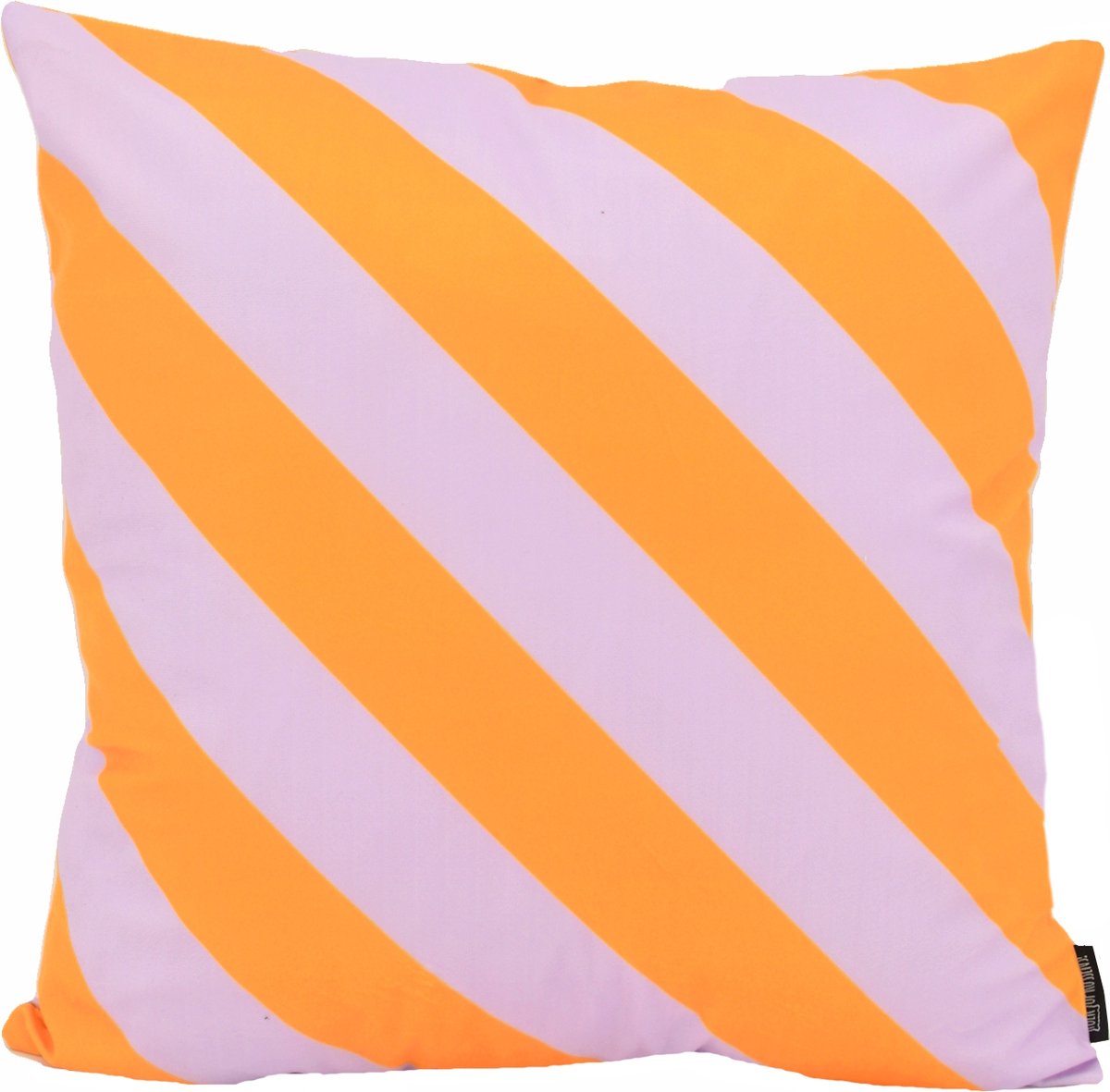 Stripe Lila/Geel Strepen Kussenhoes | Katoen/Polyester | 45 x 45 cm
