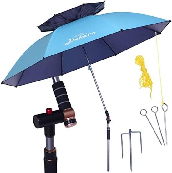 Parasol - Rechthoekige Balkonparasol - Bescherming Tegen De Zon Tot UPF 50 Houten Paraplu Baleinen