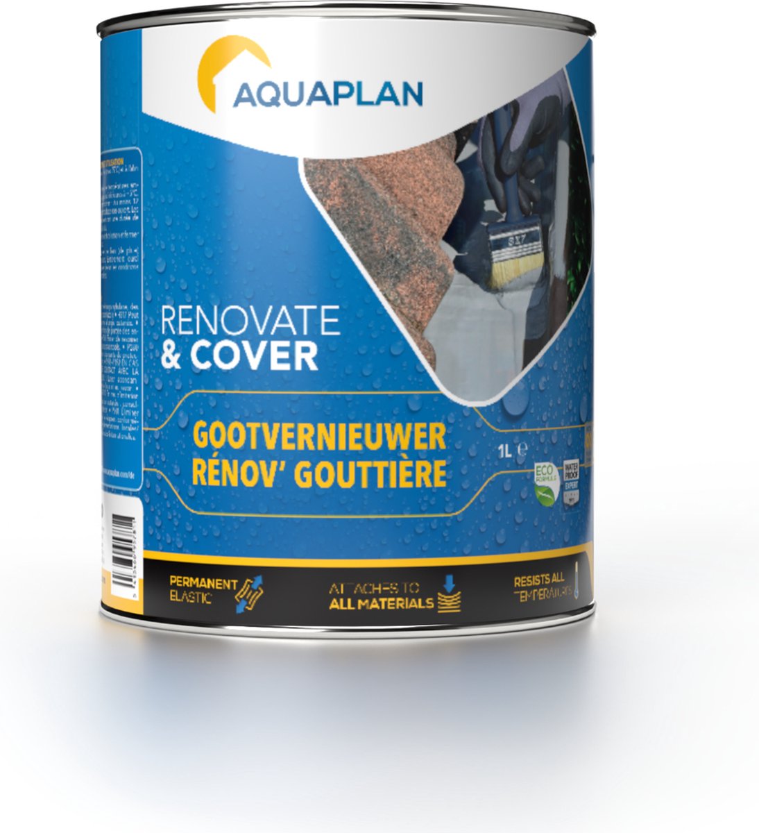 Aquaplan gootvernieuwer - gebruiksklaar - waterdicht - 1 liter