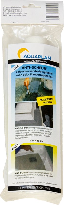 Aquaplan Anti-Scheur - polyester verstevigingsband - 4 m x 25 cm